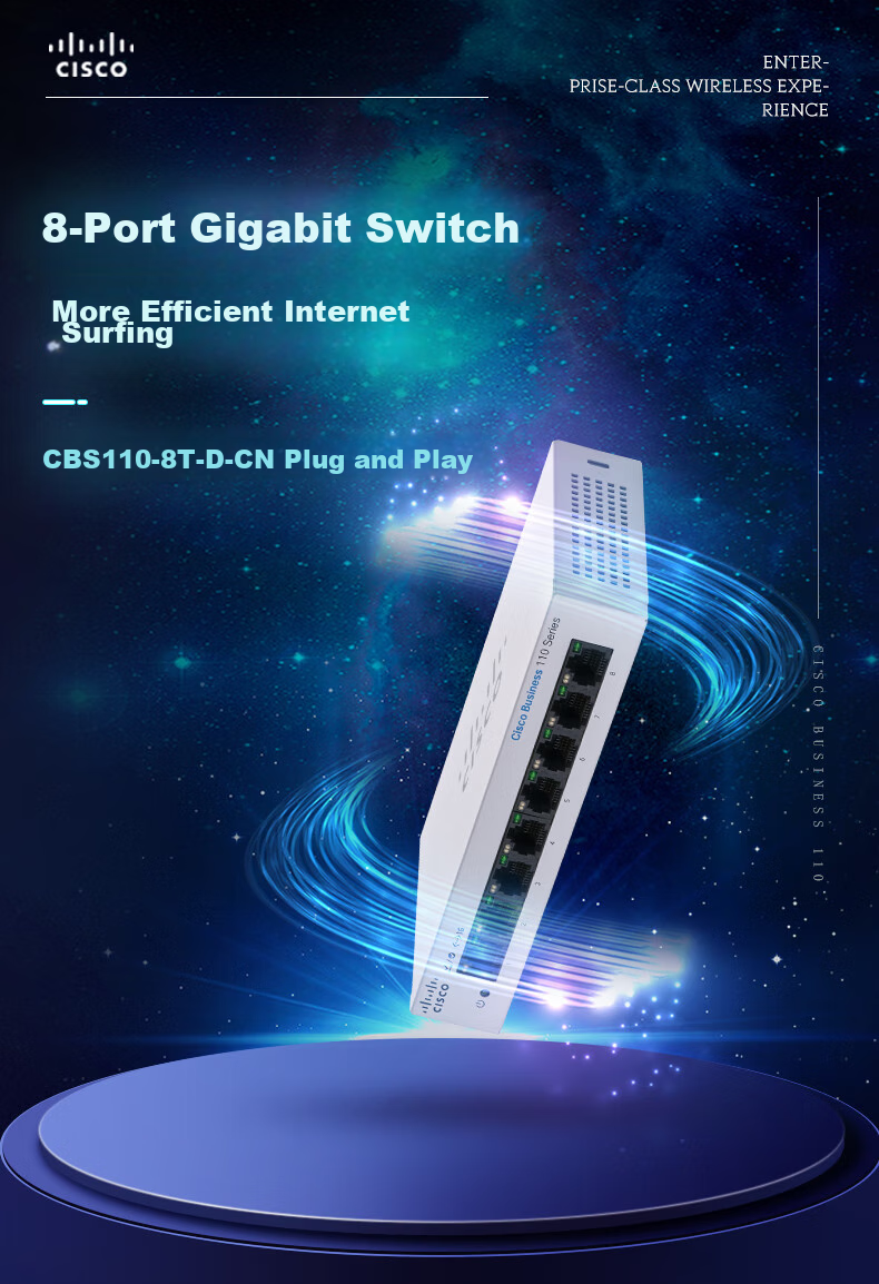 CISCO Switch, 16-Port Gigabit Switch, CBS110-16T Gigabit Ethernet Switch 1