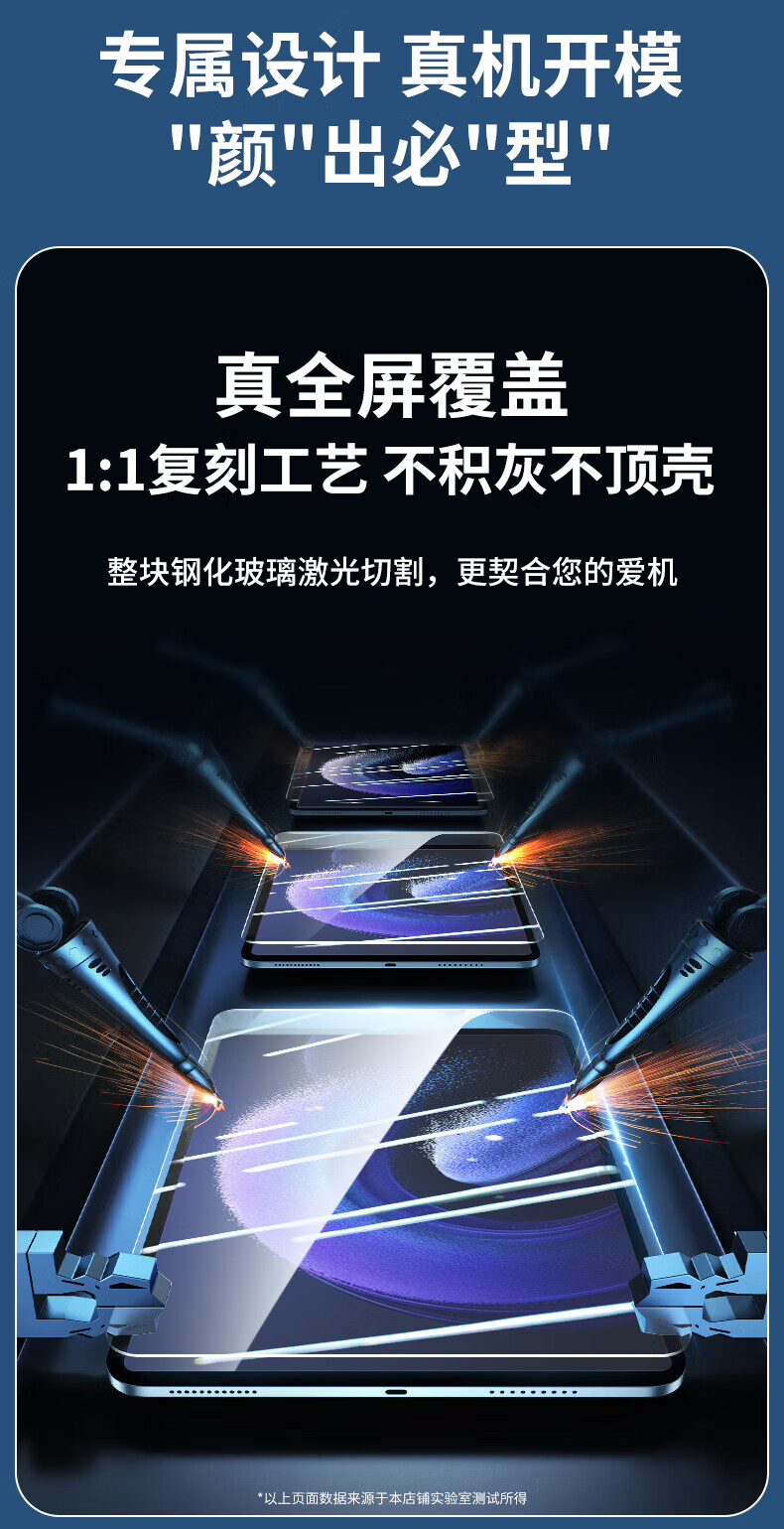 Kulefeng Tempered Glass Screen Protector for Xiaomi Pad 5/5 Pro, 11-Inch Protective Film, 2021 Model, Full Screen Coverage, Ultra-Thin Glass, HD Clear, Shatterproof, Fingerprint Resistant 4