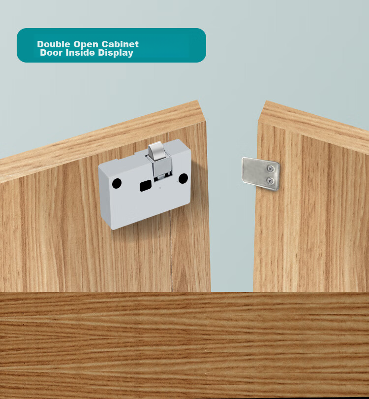 GSON Drawer Lock, No Drilling Required, Semiconductor Fingerprint Lithium Battery Drawer Lock, USB Rechargeable, for Student Dormitory 8