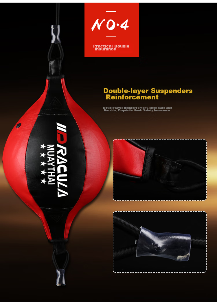 MUAYTHAI DRACULA Boxing Speed Ball, Rebound Ducking Earth Hanging Home Fitness Training Equipment Reaction Ball Gold 14