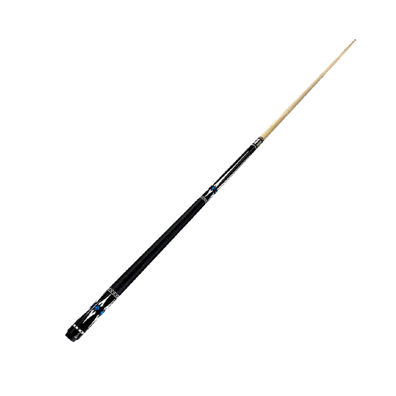WEISHIDUN Blue Diamond Pool Cue, Large Tip Cue for Billiards Training And Entry-Level Use, Chinese 8-Ball And 9-Ball Cue, 13MM with Cue Tube