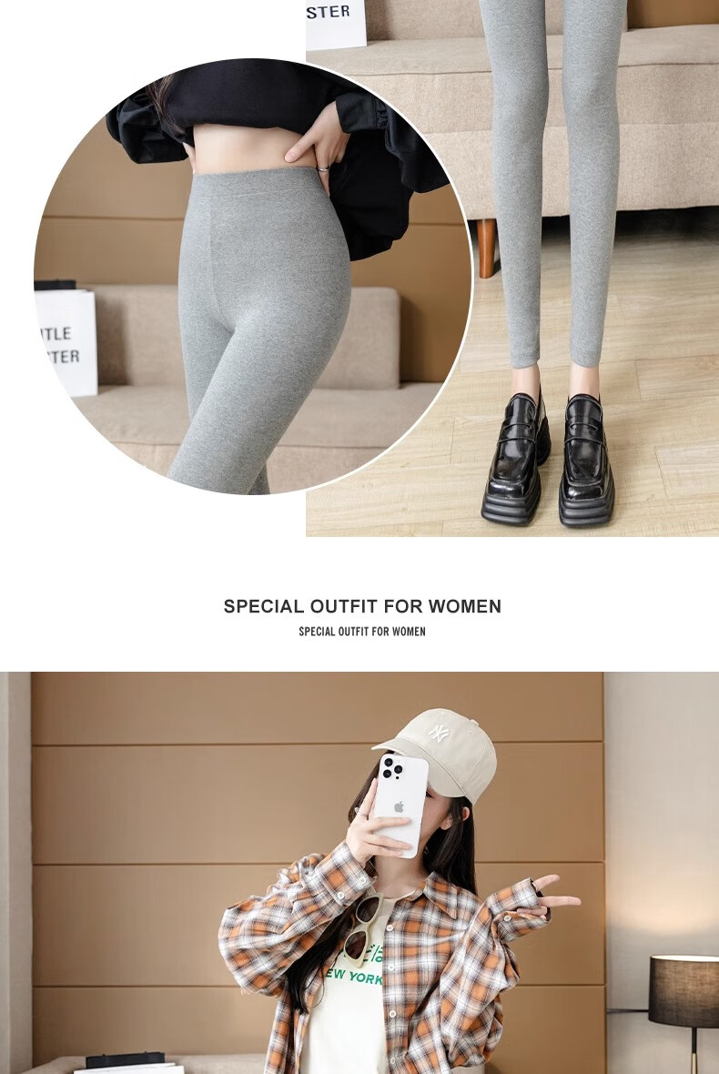 LangSha Women's Leggings for Outer Wear, High-Waisted Autumn Tight-Fitting Pants, Nine-Tenths Ankle-Length Slimming Leggings for Wome 15