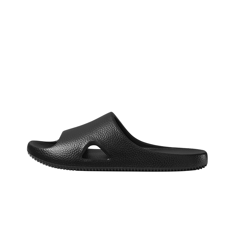 Poxi Li Mu Slippers, Bathroom Couple Style, Home Shower Non-Slip EVA All-Season Slippers for Men, Pearl Black, Size 42-43
