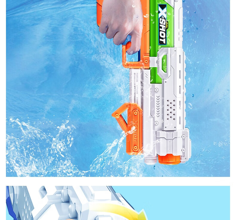ZURU X Special Attack Giant Wave Swallower Quick-Refill Water Gun + Sneaker Small Quick-Refill Water Gun Set 4
