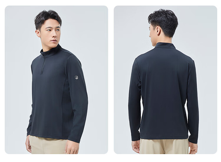 SCALER Outdoor Long-Sleeve T-Shirt for Men, Spring And Summer New Arrival, Ice Rainbow Silk Moisture-Wicking Quick-Dry Simple Running Sports Top for Wome 23