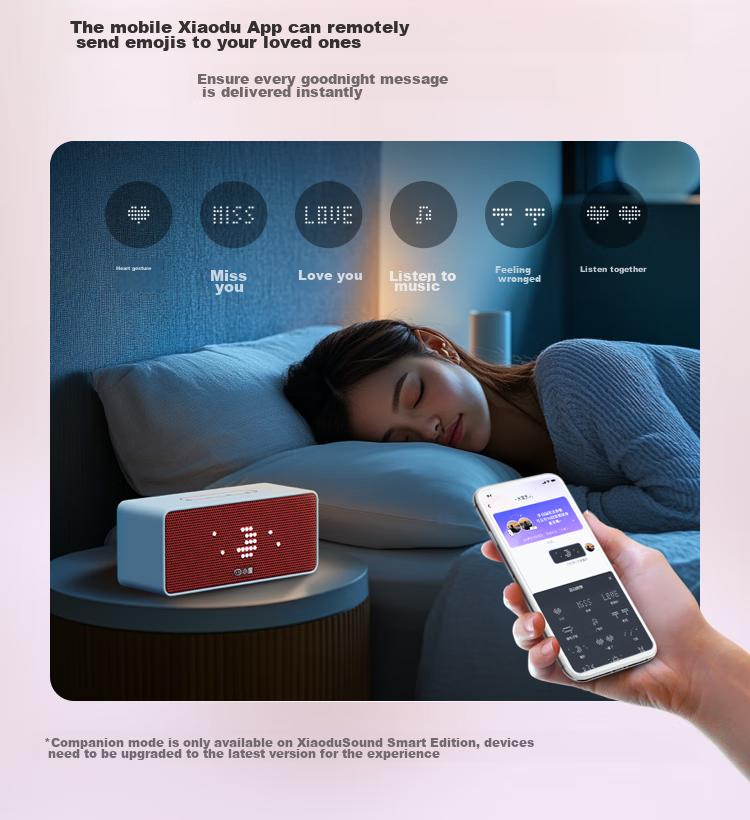 Xiaodu Sound Lingdong Version, Milk Chocolate Cocoa [Super Power Xiaodu] Smart Speaker, Professional Acoustic Design, Bluetooth Computer Desktop Speaker, Smart Alarm Clock, Gift for Gifting 22