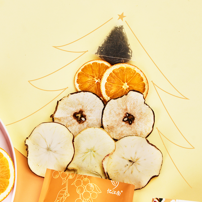 忆江南热红酒风味果茶 香橙苹果红茶120g水果茶热橙茶雪梨代用茶/花草茶