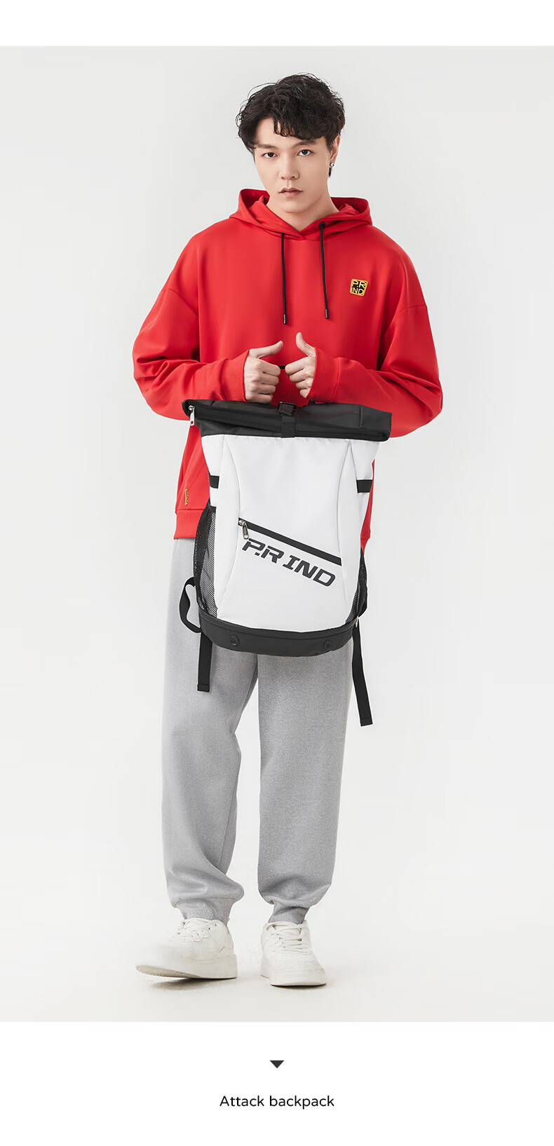 Purui Badminton Bag Large Capacity Independent Shoe Compartment Multi-Compartment Storage Layout Practicality Strong Backpack Jinguo White 7