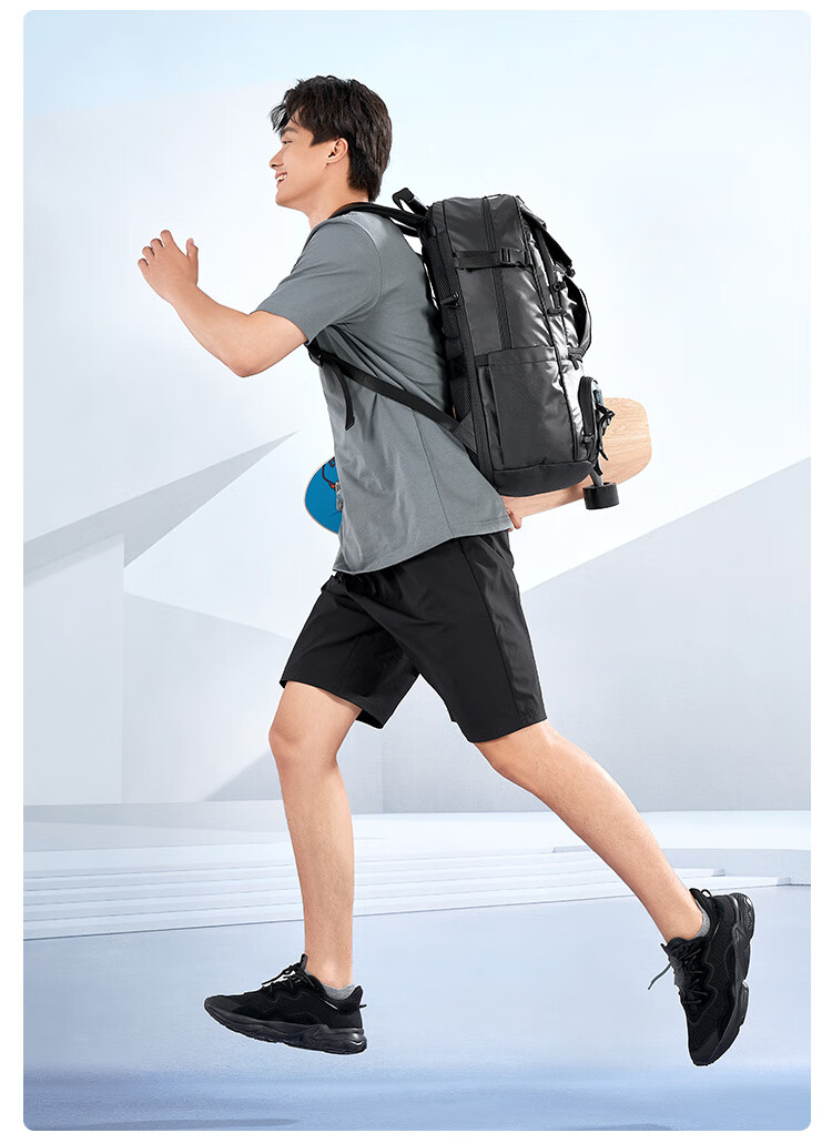 JD Original Black Knight 2026 New Outdoor Men's Backpack, Large Capacity 80L Hiking Sports Bag for Business Trips And Travel 19