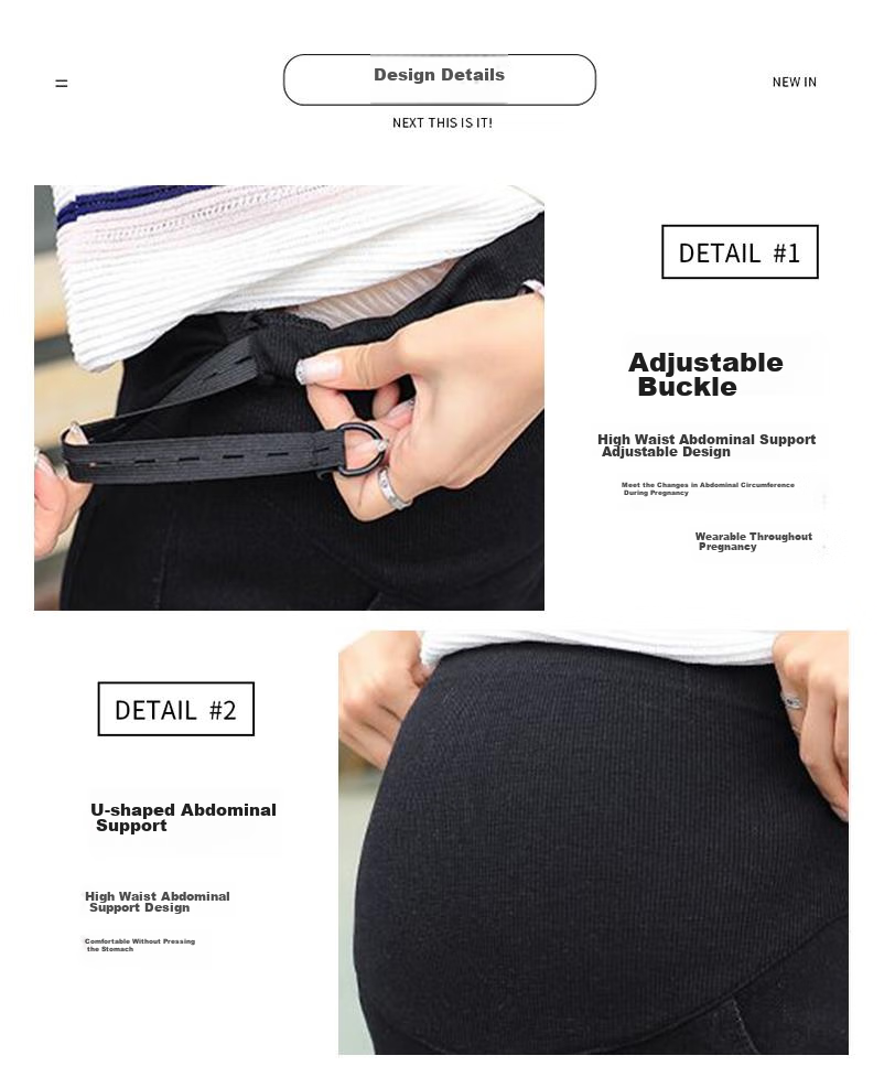 JOYNCLEON Maternity Pants, Spring And Summer, Petite, for Outdoor Wear, Sports Casual Leggings, Black, M, Jyk14772 18