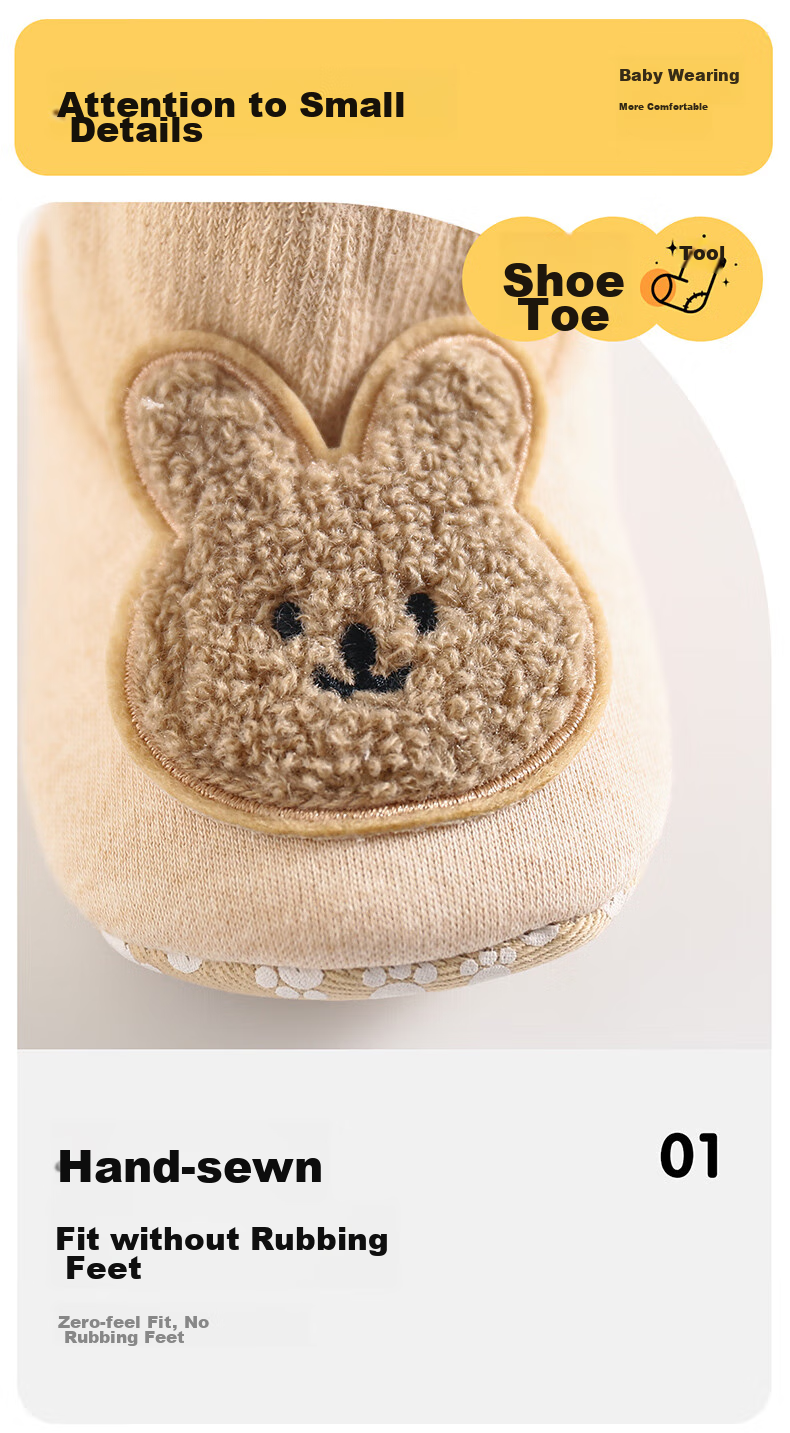 LAXIALIYA Baby Shoes Infant Girls Walking Shoes Toddler Socks Pre-Walking Cotton Shoes Boys High-Top Spring Autumn Winter 0-6-12 Months 6