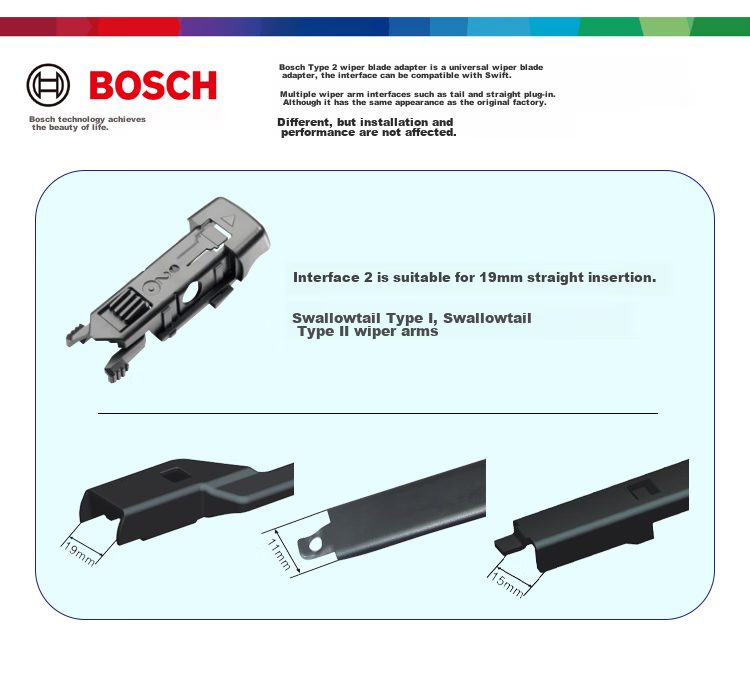BOSCH Shenyi Original Imported Windshield Wiper Blades for Xiaopeng P7, Xiaopeng G3/15-18, Ford Focus, Changan CS75 13