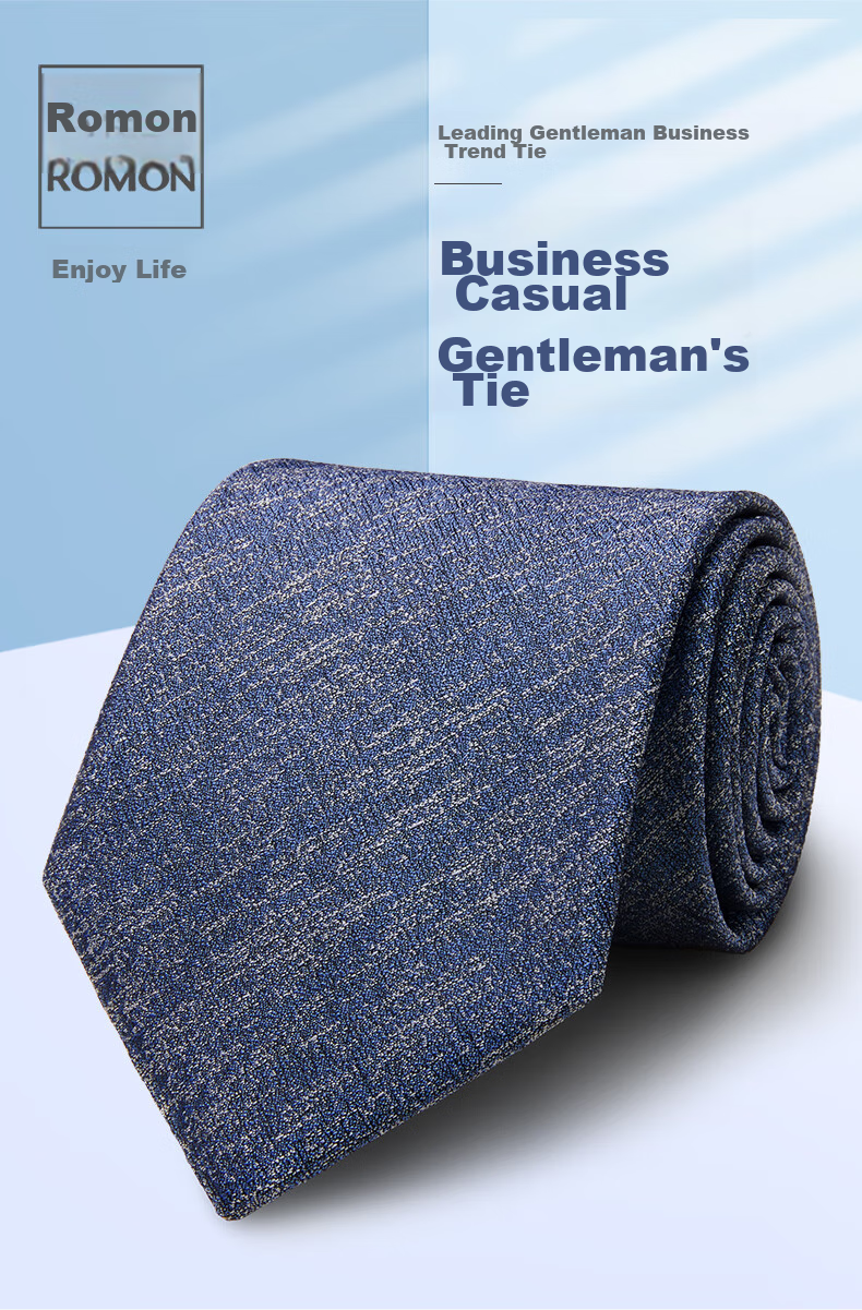 Luomeng Men's Business Formal Necktie, 8cm Hand-Tied, for Interviews, Work, Weddings, Gift Box Packaging, Red, 145*8cm 1