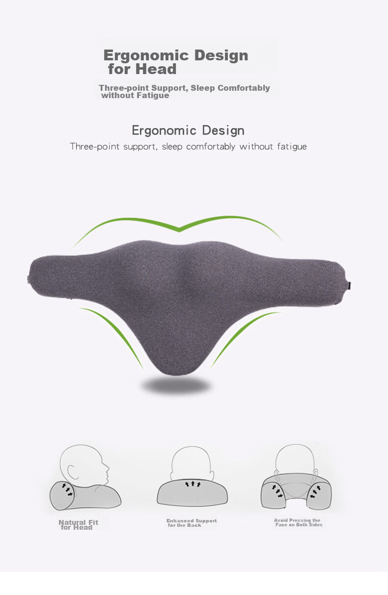 Dijialun Car Headrest, Car Neck Pillow And Lumbar Support, Memory Foam Neck Pillow for Car Seat, Cervical Spine Pillow for Car, Lumbar Support Pillow for Herniated Disc, Sleeping Correction Pillow, Single Piece 7