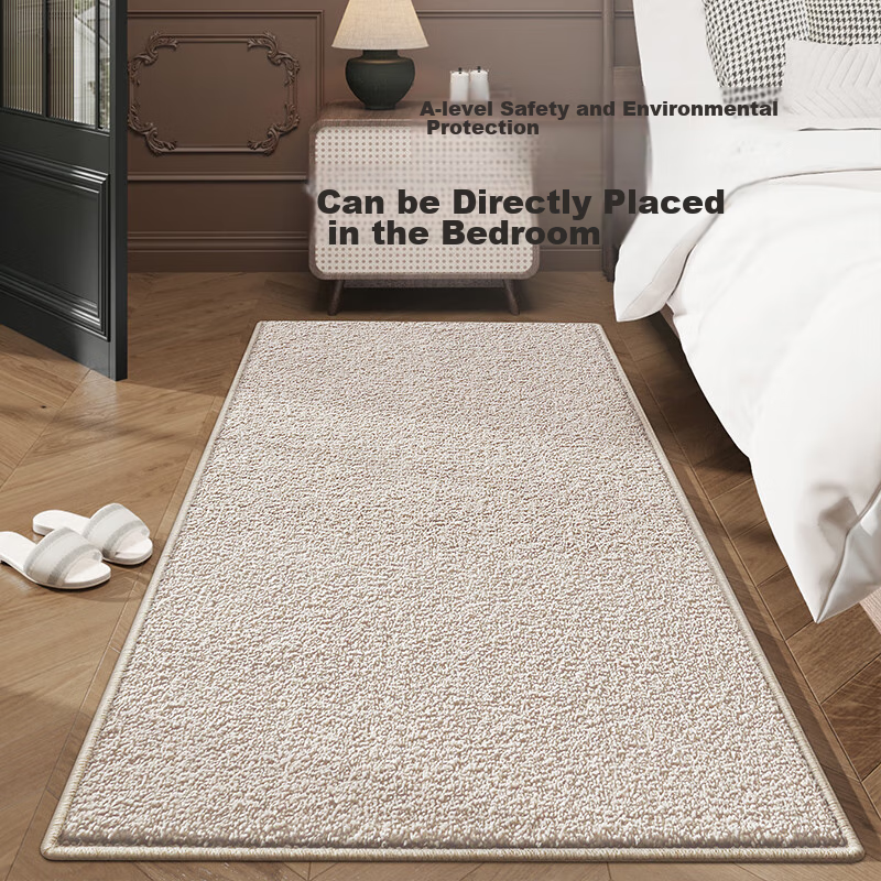 Dajiang Bedroom Bedside Rug, Wool Luxury High-End Feel, End-Of Rug, Long Bed Front Carpet, 60x160cm