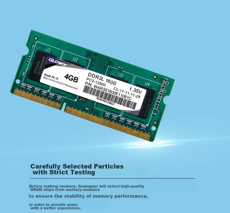 Gloway 8GB DDR3L 1600 Laptop Memory Module, Zhanjiang Piao, Premium Chips, CL11, AI Computer Accessory Upgrade 3