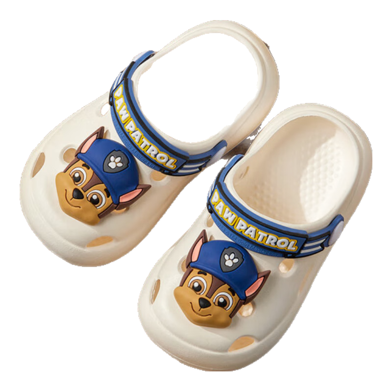 Cheerful Mario Wangwang Team Boys' Slippers, Summer Boys' Closed-Toe Indoor Non-Slip Baby Toddler Beach Children's Clogs