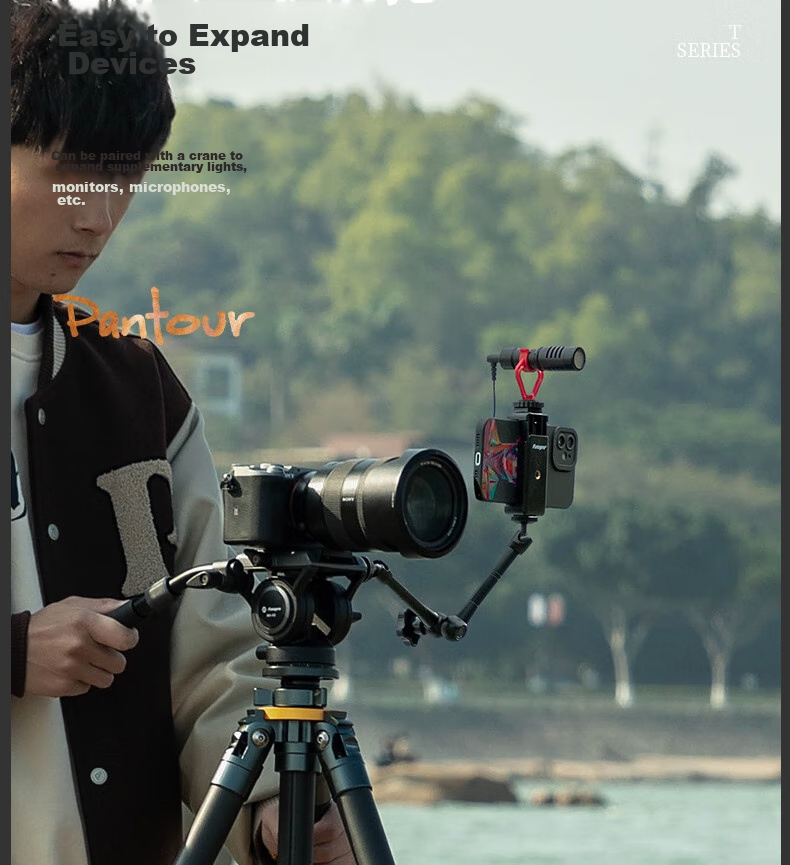 Fotopro T-74C+MH6S Professional Landscape Bird Photography Digital Camera, Mirrorless Camera Photography And Videography Hydraulic Video Gimbal, Carbon Fiber Camera Tripod 25