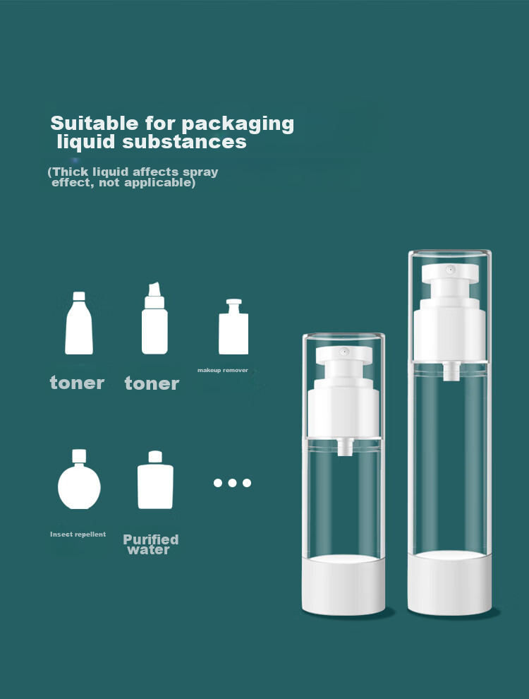 Meifuyu Vacuum Pump Spray Bottles, 50ml*2, Toner Spray Bottles, Empty Bottles, MF0471 7
