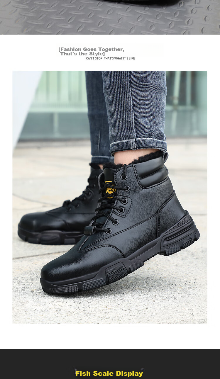 JUNBU Safety Shoes for Men, Summer Breathable Steel Toe Cap, Anti-Smashing And Puncture-Resistant, Lightweight Construction Site Work Boots 1020D Size 43 18