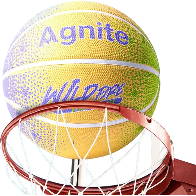 Deli No. 5 Student Youth Gradient Basketball, Wear-Resistant Non-Slip Gift, Cement Court Children's Basketball
