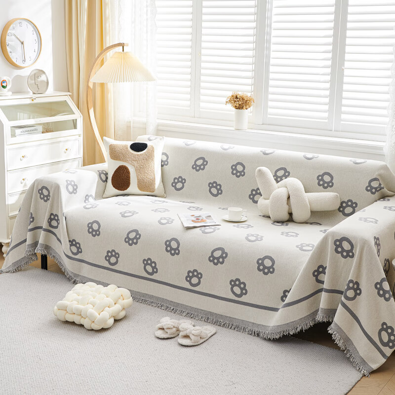 Jingxun Sofa Cover, Full Coverage, All Seasons, Chenille Fabric, Simple Modern Sofa Slipcover, 1.8*3m