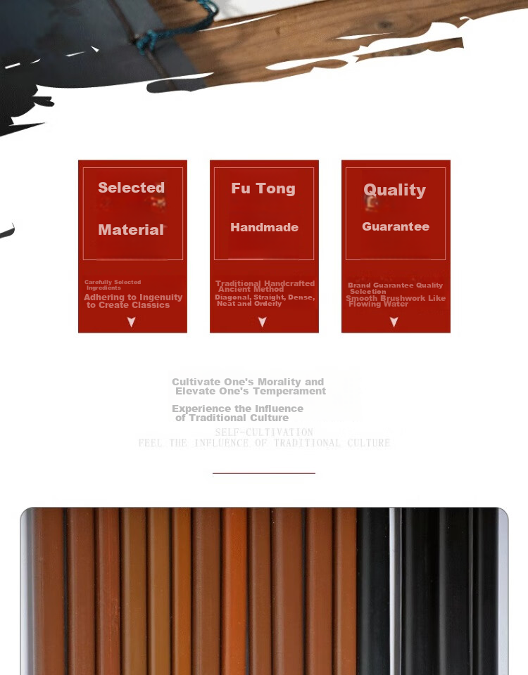 Yushuihu 3-Piece Set of Fine Brush Calligraphy Wolf Hair Brushes for Chinese Painting, Art-Specific Flower Branches And Outline Brushes, White-Style Drawing Brushes, Mouse Whisker And Wolf Sheep Hook Line Brushes with Fine Tips, Floral And Bird Painting Brush Set 3