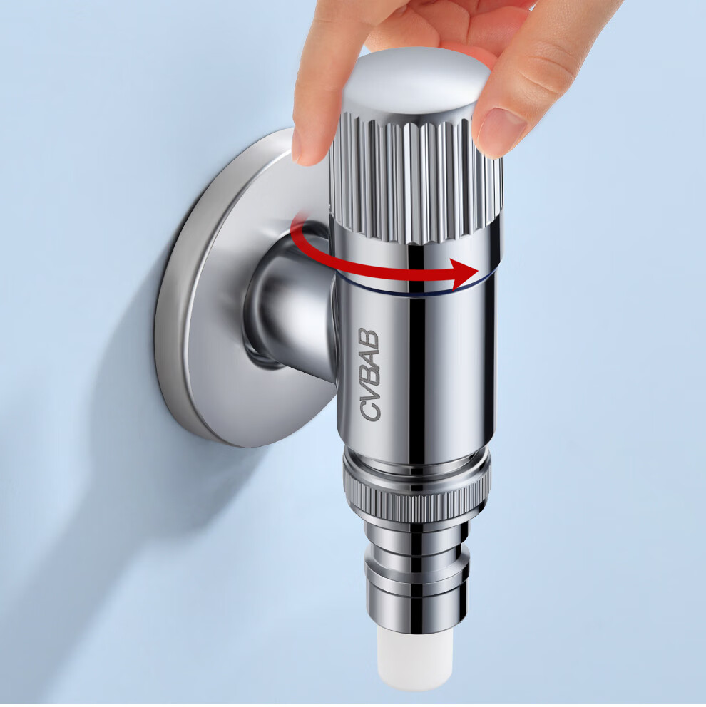 CVBAB Mini Washing Machine Faucet, Automatic Water Stop When Detached, 4-Point Quick-Open Faucet for Bathroom Angle Valve CV1167 15