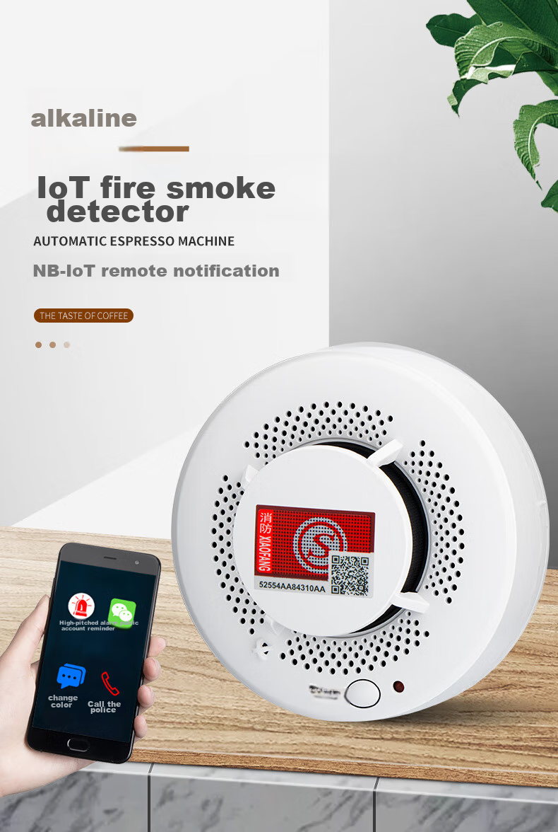 LFang PS-818 Smoke Alarm, Fire Safety 3C Certified, Fire And Smoke Temperature Alarm, for Home And Commercial Use, Remote Alarm 1