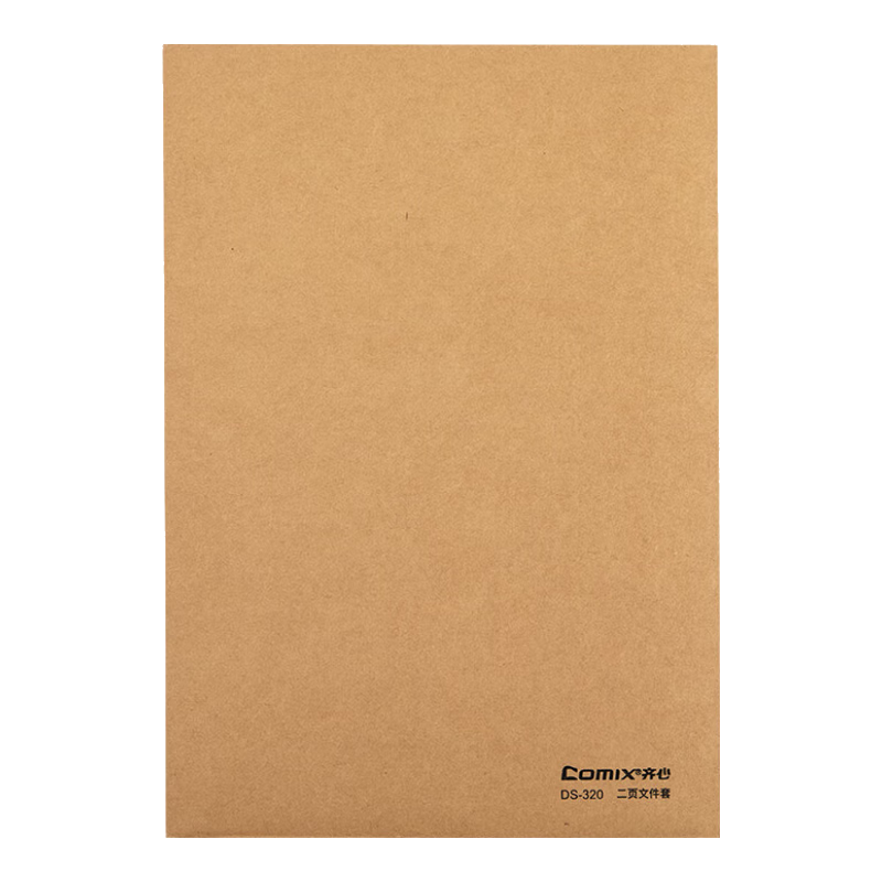COMIX 10 A4 Kraft Paper Pure Pulp File Folders, L-Shaped Document Envelopes, Durable Two-Page File Folders, DS-320 Yellow