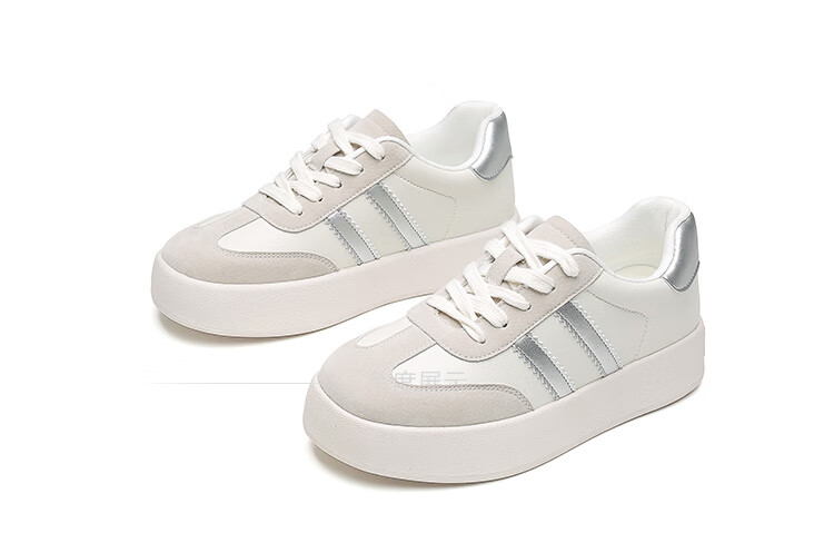 Dusto Women's Shoes, 2026 Spring New Style, Retro White Sneakers, Flat Casual Shoes, Women's Sports Skateboard Shoes 10