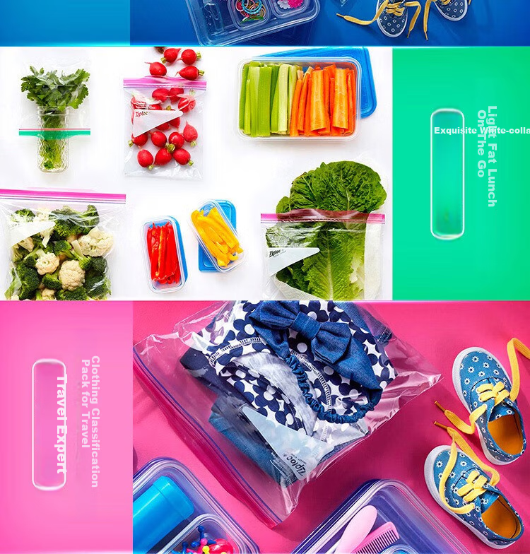 Ziploc Double-Seal Resealable Bags Medium Size 70 Count Food Storage Bags 8