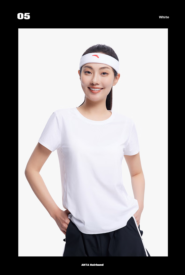 ANTA Sports Headband for Men And Women, Sweat-Absorbing Headband, Sweat-Stopping Band, Running Sweat-Guiding Band, Basketball Sweat-Proof Headband, Hair-Tying Headband, Headband 14