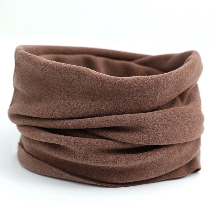 BWNK Neck Warmer for Men And Women, Autumn And Winter Warm Fleece-Lined Thick Knitted Hat, Outdoor Cycling Cold Protection Neck Gaiter, Black 5