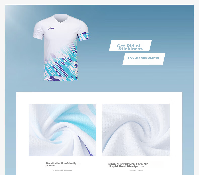 Li-Ning Badminton Club Series, Unisex Competition Set, Team Uniform, Sportswear, 2XL 4