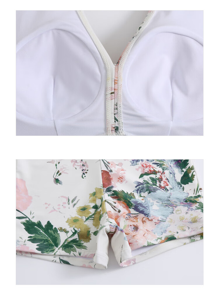 DK Long-Sleeve Swimsuit for Women, 2026 New Style, Elegant And Slimming One-Piece Conservative Swimwear, Flattering for Curvy Girls, Suitable for Hot Springs, Colorful 9