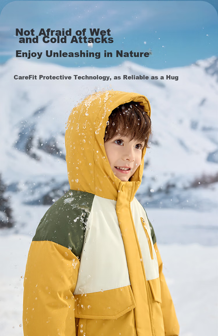 BALABALA Children's down Jacket for Girls And Boys, Winter Hooded Coat, Warm Outerwear, Outdoor Thickened 6