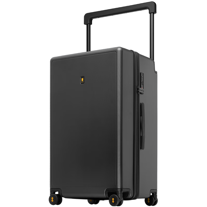 LEVEL8 Suitcase, Unisex Password Large Capacity Spinner Wheels 26-Inch Wide Trolley Case for Travelers, Gray