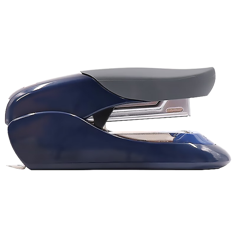 MAX HD-50F Flat-Footed Low-Effort Stapler, Business And Financial Office Supplies with Built-In Staple Remover, Can Staple 2-30 Pages, Compatible with NO.3/NO.35 Staples, Blue