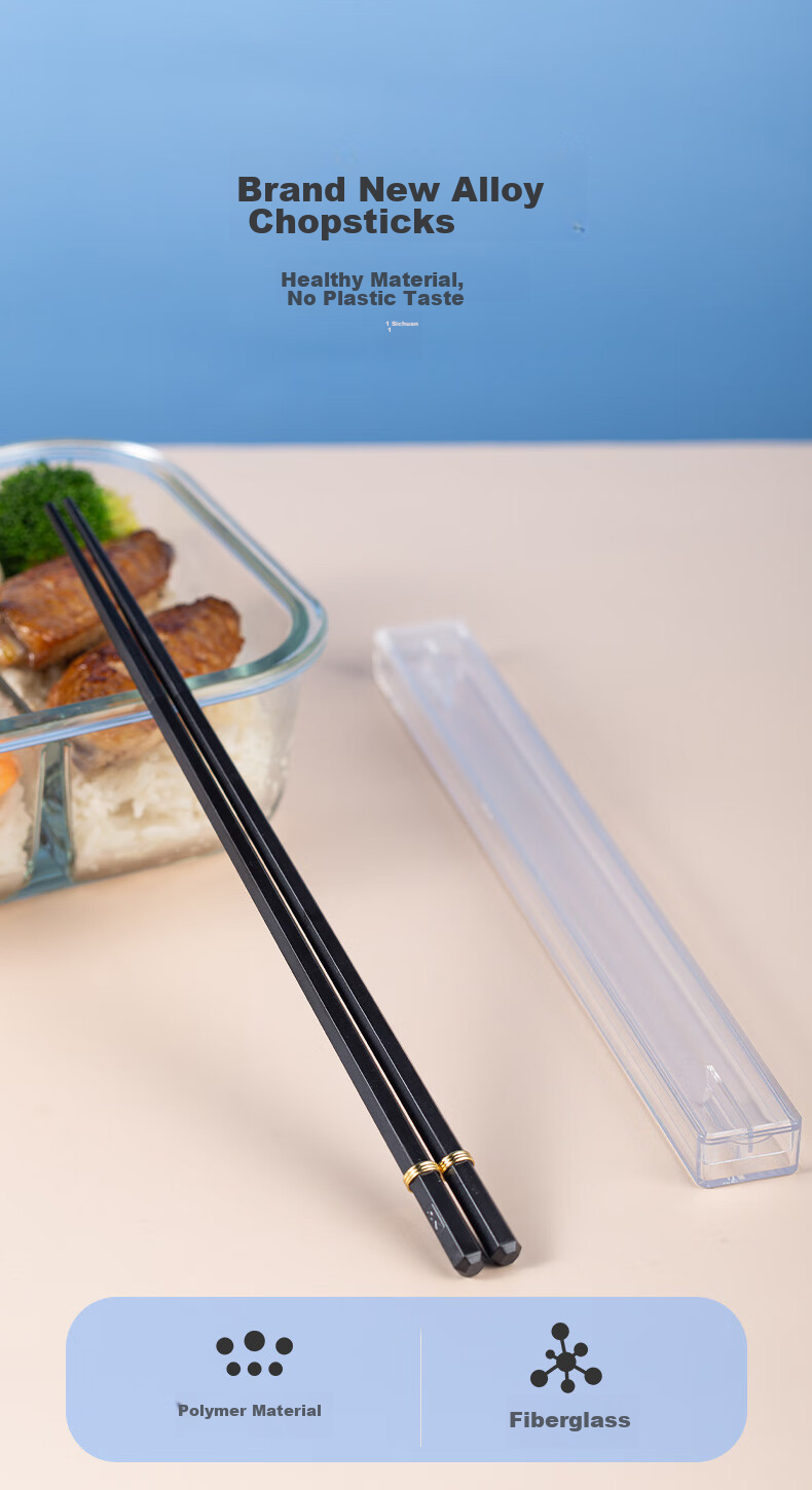 YIJUKE [With Storage Box], Japanese-Style Portable Chopsticks, One Pair Per Person, Personal Storage Box, Chopsticks for Students And Adults 5
