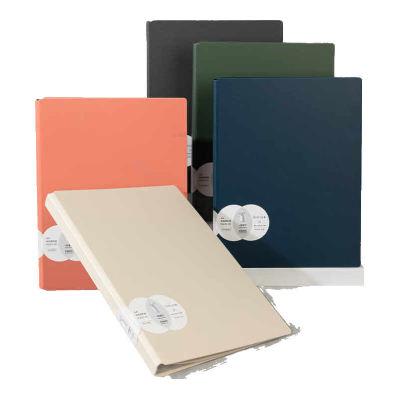 Deli A4/40-Page Document Folder, High-Quality Contract File Folder, Certificate Collection Folder, Pregnancy Test Report Organizer, Sheet Music Folder, Office Supplies PQ103-40 Black