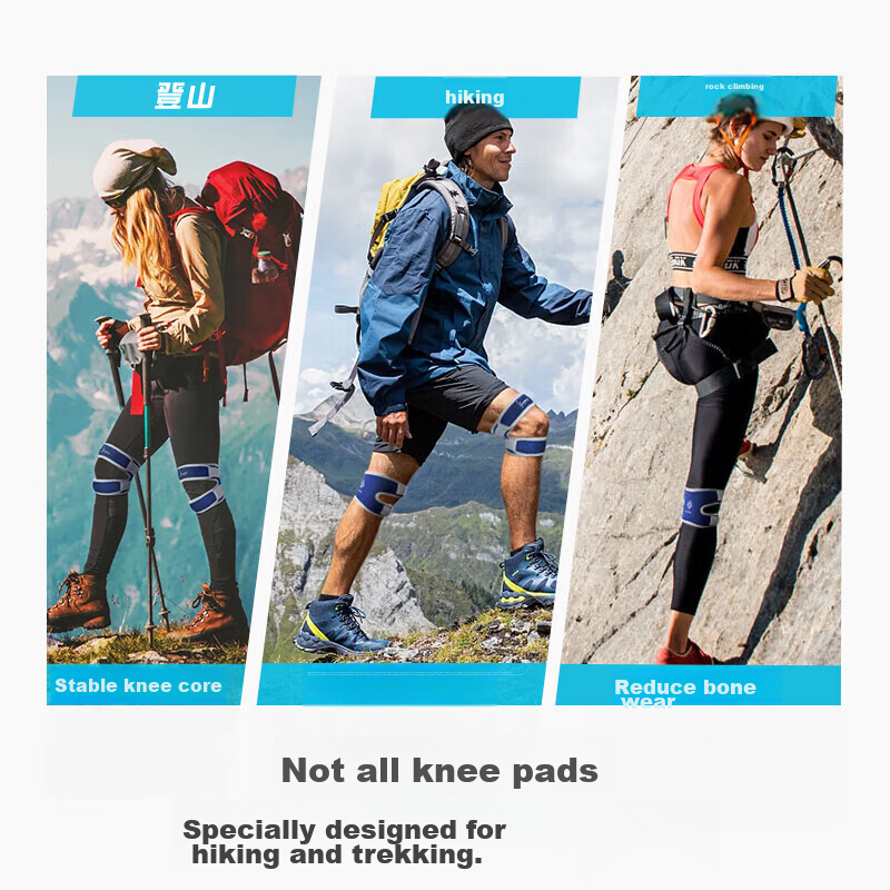 Bestray Climbing Knee Pads for Hiking, Outdoor Trekking Knee Protectors for Men And Women, Professional Sports Knee Protectio