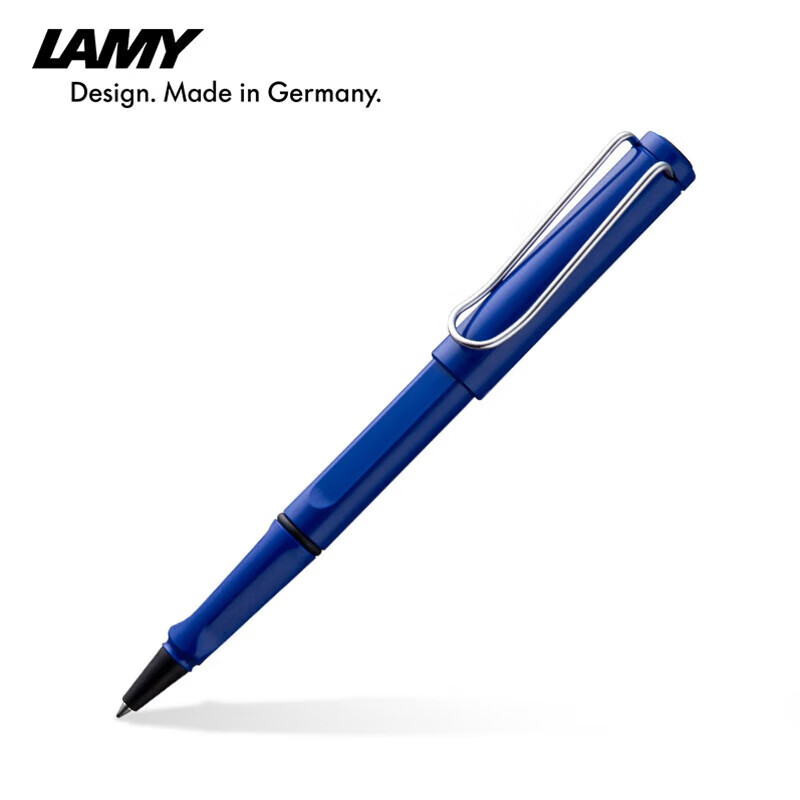 LAMY Ballpoint Pen, Safari Series Handwriting Practice Posture-Correcting Signature Pen, Student Stationery Office Gift Holiday Present Corporate Bulk Purchase, Blue 314-0.7mm