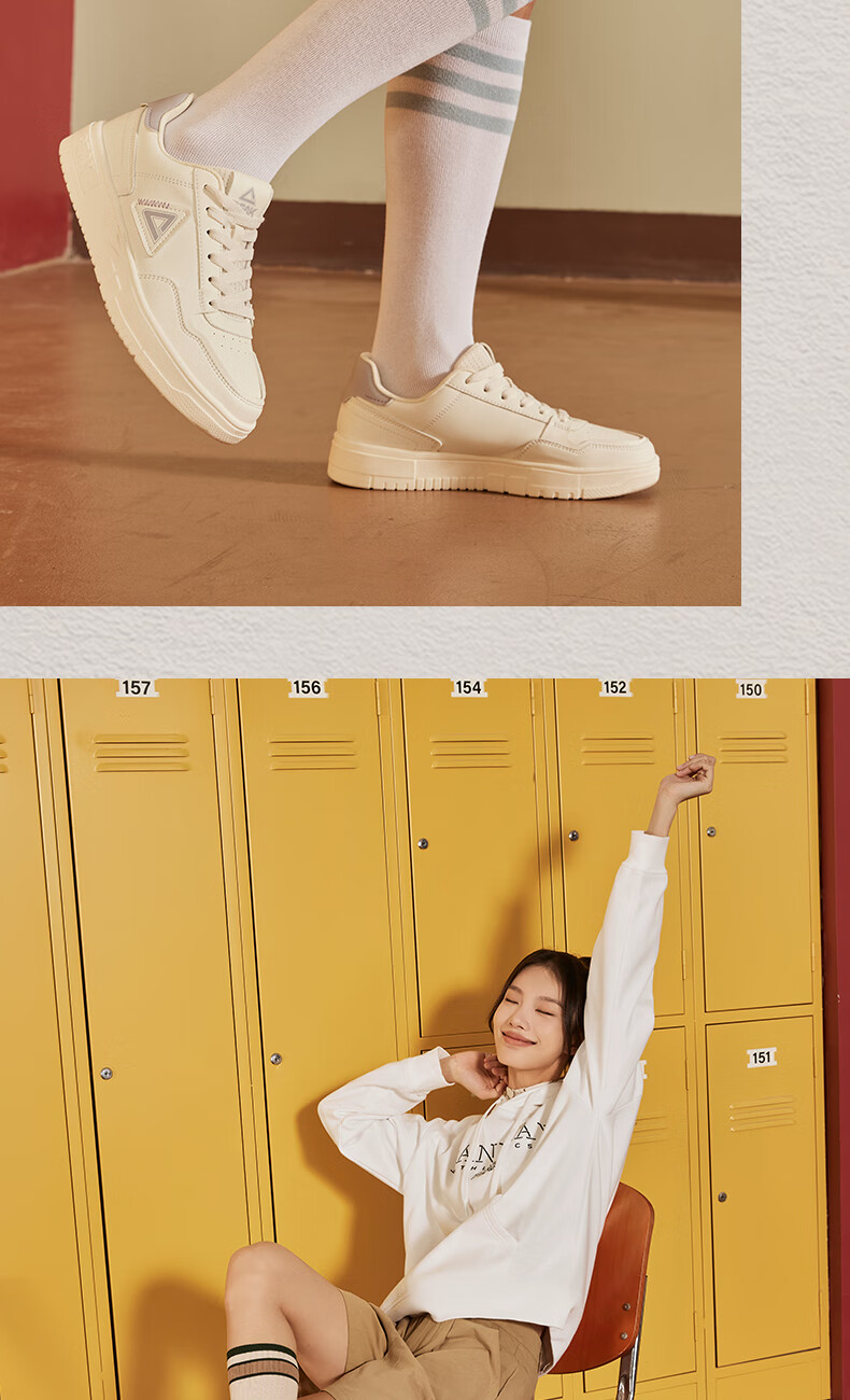 PEAK Men's Sneakers, Summer Low-Top Casual Shoes, Air Force One Style White Shoes, Versatile Sports Shoes for Men DB531127 19