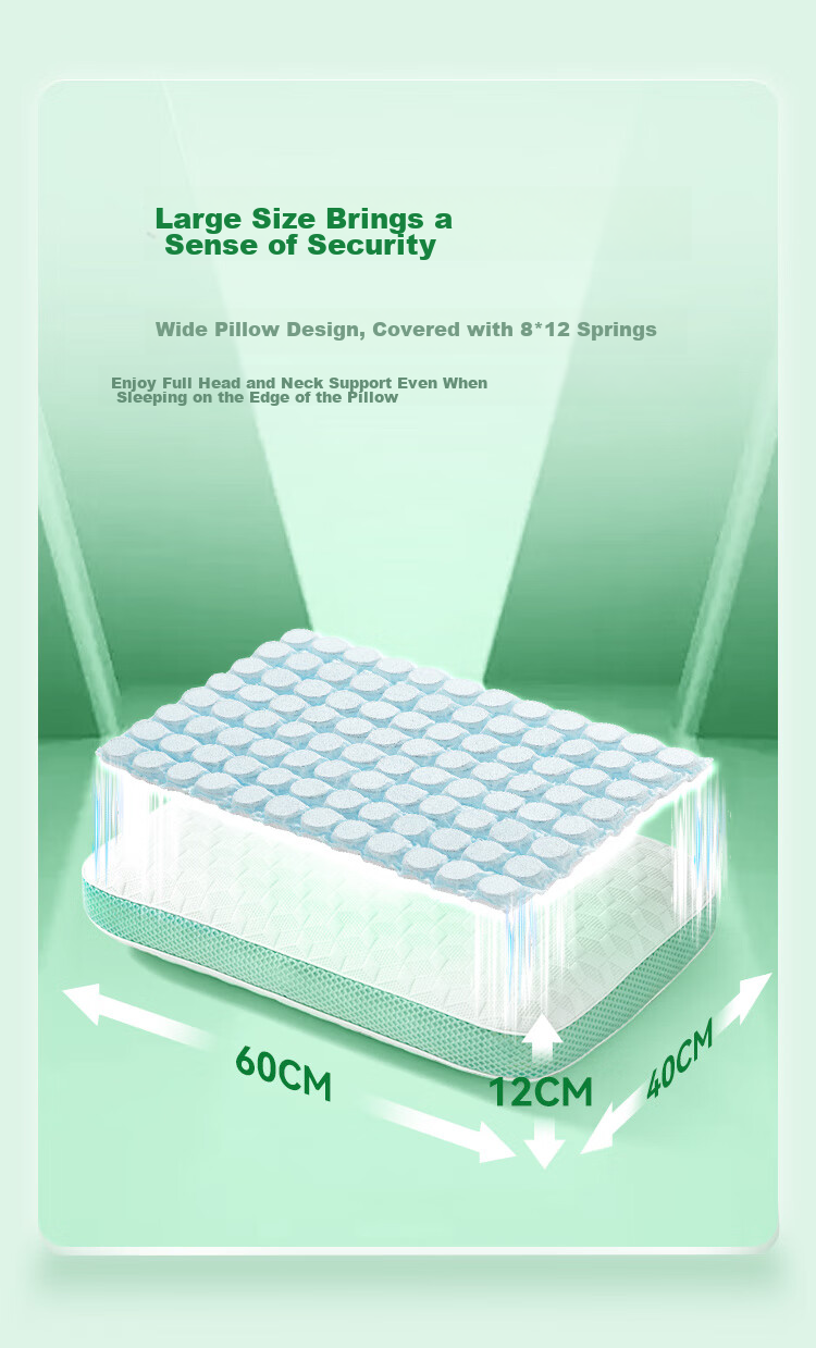 Jinxiangshu Thai Natural Latex Pillow Spring Mattress Core Cervical Pillow Side Sleeping Anti-Snoring Adult Special Gift Box Set 16