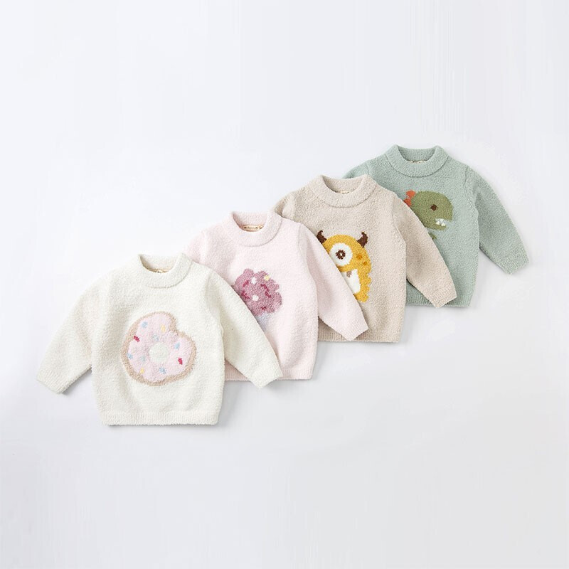 DAVE & BELLA Children's Chenille Sweater Winter Toddler Top Kids Boys Girls Fashion Knitwear