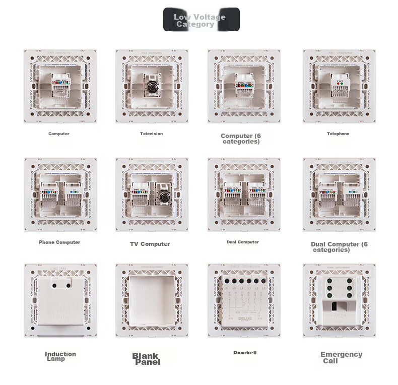 DELIXI Switch Socket Panel, 86-Type Panel, CD229, Three-Gang Switch, Triple-Gang Double-Control Switch, Space Gray Large Panel 21