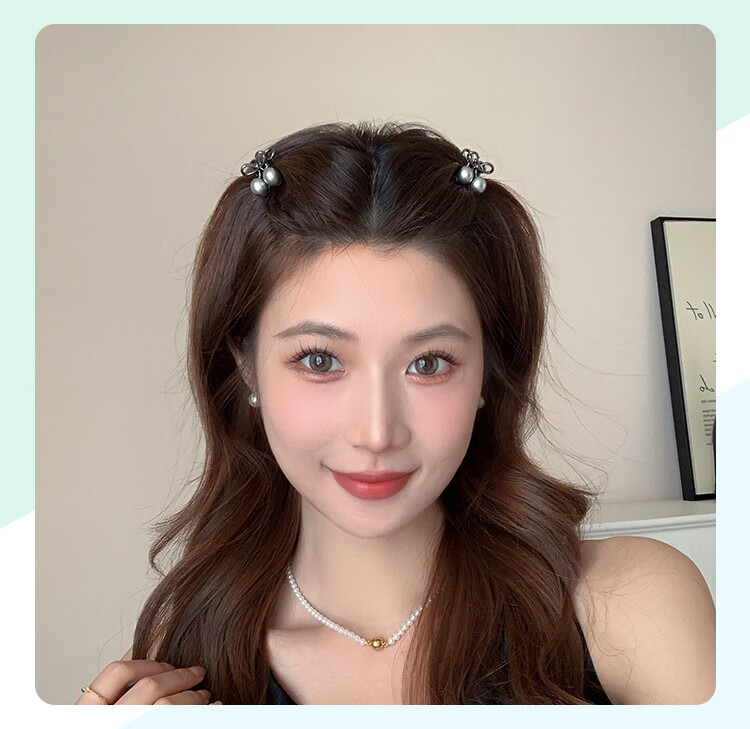 CHIMERA 2-Piece Cherry Hair Clips Side Bangs Hair Claw Shark Clip Hair Accessories for Back of Head 6.1 Children's Day Gift 4