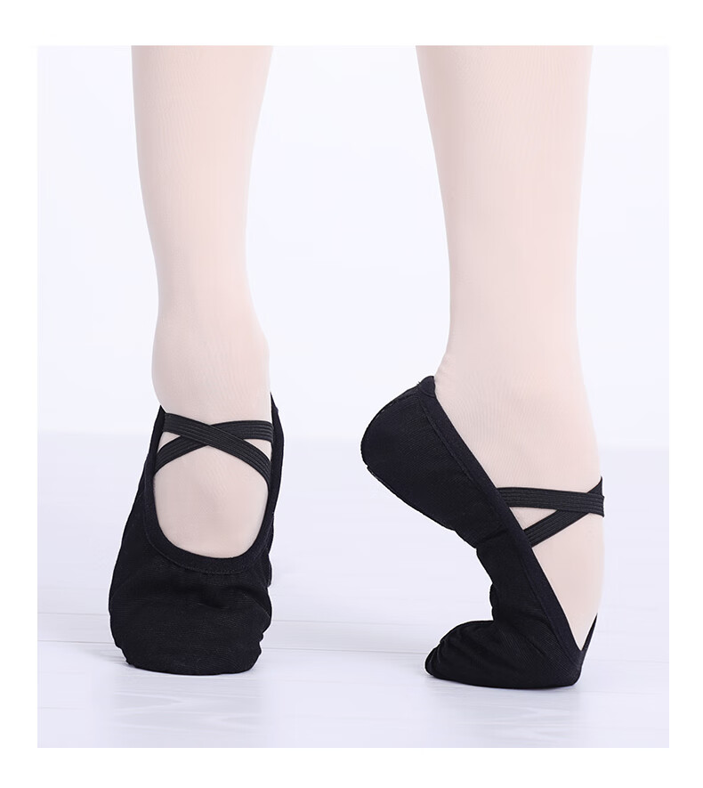 Aiwuge Dance Shoes for Girls, Children's Slip-On Professional Soft-Soled Shoes, Ballet Performance Practice Shoes, Flesh Color - Slip-On Size 27 5