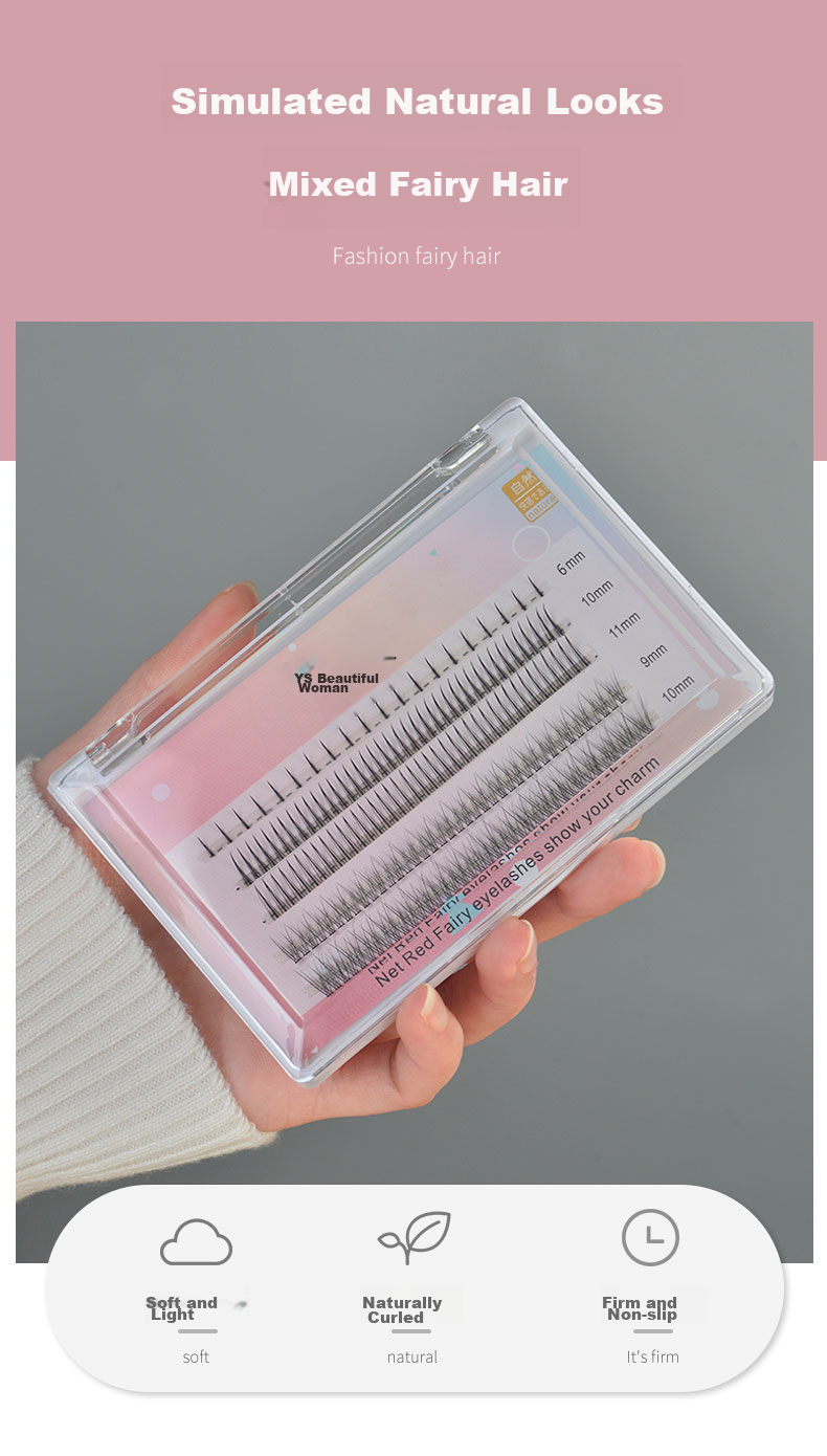 Yushangjiaren False Eyelashes, Cosplay Little Devil Comic Fairy Lashes, Barbie Japanese Style Stage Lashes, Curling And Thickening, 5 Pairs Per Pack 1